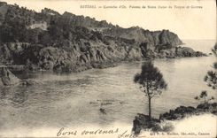 Vintage Postcard Cave Caves Cornice of gold Points of Notre Dame of Troyes and Grottes Esterel