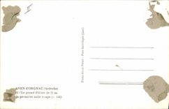 Vintage Postcard Cave Caves Swallow-hole of Orgnac Ardeche the large pillar the first red room