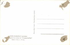 CPA Grotte Grottes Aven d'Orgnac Ardeche Stalagmite en forme de pomme de pin