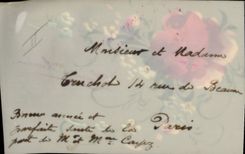 Vintage Postcard Fantasy transparent Chart Flowers