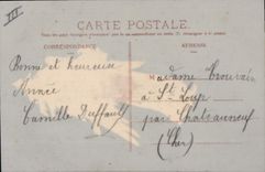 Vintage Postcard Fantasy transparent Chart Flowers Angel