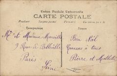 Vintage Postcard Fantasy Christmas Children