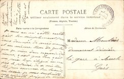 Vintage Postcard Law courts Bourron the Hotel of Peace and the Street of the Church