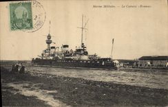 CPA Bateau de Guerre Le Cuirasse Brennus Tunisie 
