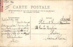 CPA Bateau de Guerre Rochefort sur Mer Arsenal Le Bugeaud Croiseur