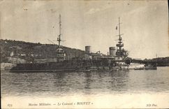 CPA Bateau de Guerre Le Cuirasse Bouvet