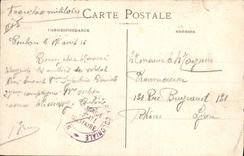 CPA Bateau de Guerre Bouvet Cuirasse de la 3eme escadre