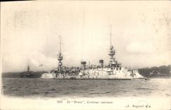 CPA Bateau de Guerre Le Bruix Croiseur Cuirasse