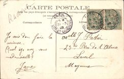 Vintage Postcard Prefecture Dimensions Agen Park