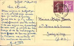 Vintage Postcard Belfort Prefecture