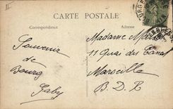 Vintage Postcard Prefecture Borough in Bresse Velo Cycles