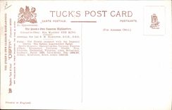 CPA Militaria The Queen's Own Cameron Highlanders the colours