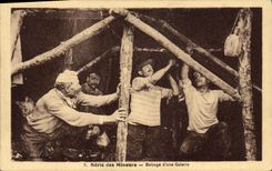 CPA Mine Mines Mineurs Boissage d'une galerie