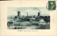 Vintage Postcard Mines Mines St Etienne Mines of the Loire Puits Chatelus