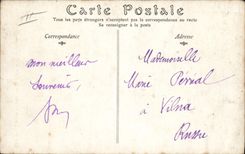 Postal Mina Minas Salón de 1907 el fuego tiene la mina por Thomassin