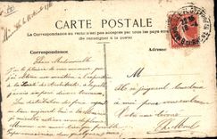 CPA Fantaisie Chateau (dessin a la main) 