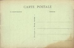 Vintage Postcard Angers the entry of the Castle and the bridge levis