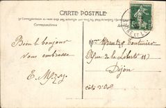 Vintage Postcard Castle Autun Turn of the White