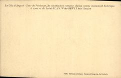 Vintage Postcard Castle Turn of Holy Pirelonge Romain de Benet close Saujon