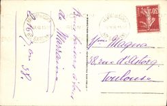 Vintage Postcard Luchon Castle the tower of Castelvieil