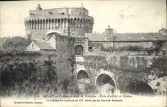 Vintage Postcard Castle Dinan Castle of Anne of Brittany Main door and keep