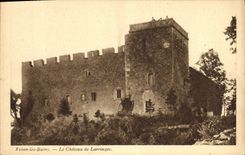 Vintage Postcard Evian Castle Baths the castle of Larringes