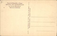 Vintage Postcard Grottes of the Young ladies the marvellous cave Salle of the Route cathedral of Montpellier has Ganges