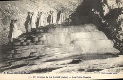 CPA Grottes de la Balme Isere Les petits bassins