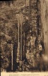 Vintage Postcard Grottes Swallow-hole Armand giant Stalagmite in door has false