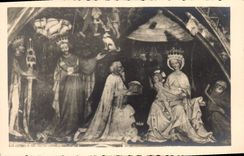 Vintage Postcard Fantasy Kings Mages