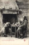 CPA Fantaisie Pere Noel 
