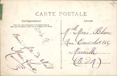 CPA Fantaisie Pere Noel Poupee Cheval