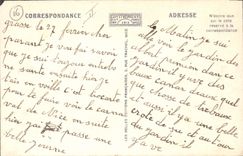 Vintage Postcard Fantasy Father Christmas Carnival of Nice the cicada and the ant