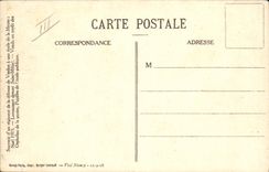 Vintage Postcard Fantasy Father Christmas With the children of Levoncourt in front of Saint Mihiel 366eme of infantry Militaria Battalion