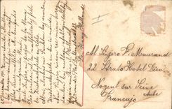 Vintage Postcard Fantasy Woman Children Headstock