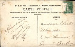 Postal Tribunal de Justicia Bastia Córcega Corsica