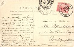 Vintage Postcard Law courts Beja the Tunisia court of first instance