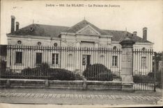 Vintage Postcard Law courts the Indre White