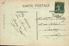 Vintage Postcard Law courts the Indre White