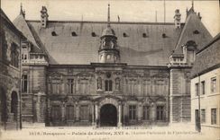 Vintage Postcard Law courts Besancon Old Parliament of Frank Count