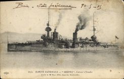 CPA Bateau de Guerre Bouvet Cuirasse d'escadre