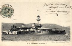 CPA Bateau de Guerre Toulon Le Brennus