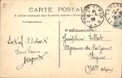 Vintage Postcard Warship Bouvines Garde Dimension armours