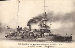 CPA Bateau de Guerre Brennus Cuirasse 