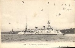 CPA Bateau de Guerre Le Bruix Croiseur Cuirasse