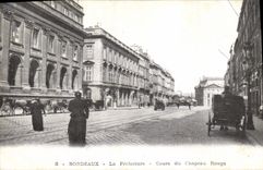 CPA Prefecture Bordeaux Cours du Chapeau rouge