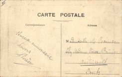 Vintage Postcard Prefecture the Marshal Oudinot Bar the Duke Children Bicycle cyle