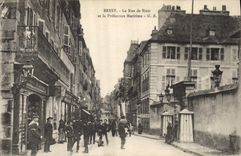 CPA Brest La Rue du Siam et la Prefecture maritime