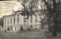 Vintage Postcard Prefecture Frontage on the Besancon park