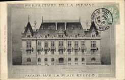 CPA Prefecture de la Meuse Facade sur la place Reggio Bar le Duc